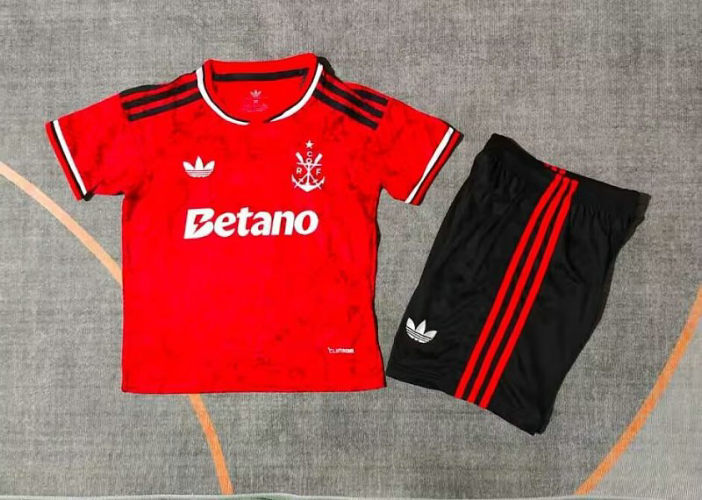 26-27 Flamengo Third Kids Soccer Jerseys and shorts