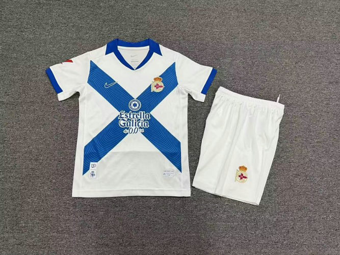 26-27 Deportivo La Coruna Third Kids Soccer Jerseys and shorts