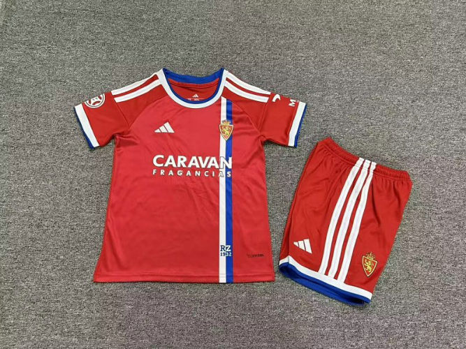 26-27 Zaragoza Away Kids Soccer Jerseys and shorts