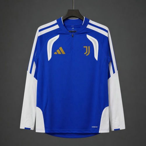 26-27 Juventus FC Blue   White Quarter-Zip Training Top