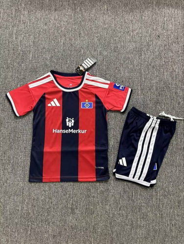 26-27 Hamburger Third Kids Soccer Jerseys