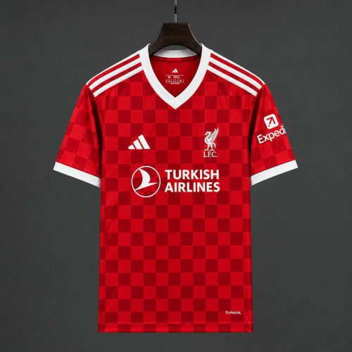 27/28 Liverpool Home Red Checkerboard Jersey
