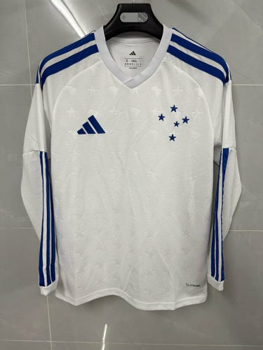 26-27 Cruzeiro Away Long Sleeve Soccer Jerseys