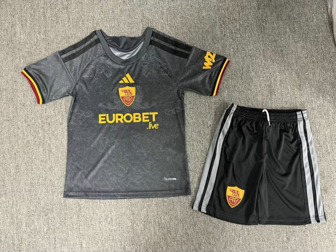 26-27 Roma Third Kids Soccer Jerseys and shorts