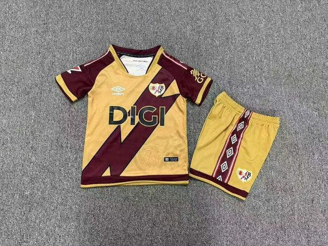 26-27 Rayo Vallecano Third Kids Soccer Jerseys and shorts
