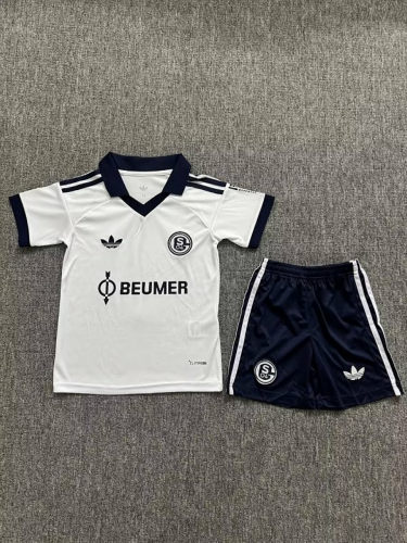 26-27 Schalke Away Kids Soccer Jerseys and shorts