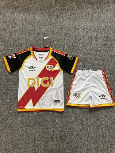 26-27 Rayo Vallecano Home Kids Soccer Jerseys