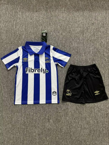 26-27 Sheffield United Home Kids Soccer Jerseys And Shorts
