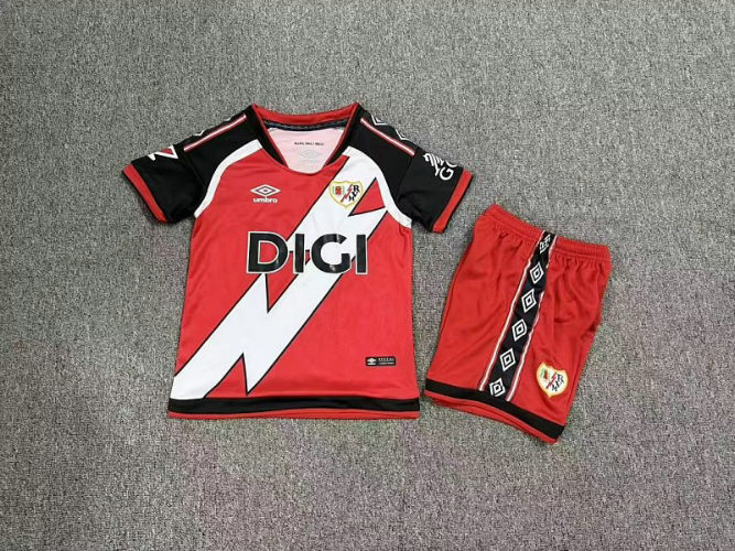 26-27 Rayo Vallecano Away Kids Soccer Jerseys and shorts