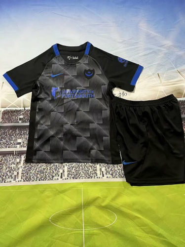 26-27 Portsmouth Third Kids Soccer Jerseys and shorts