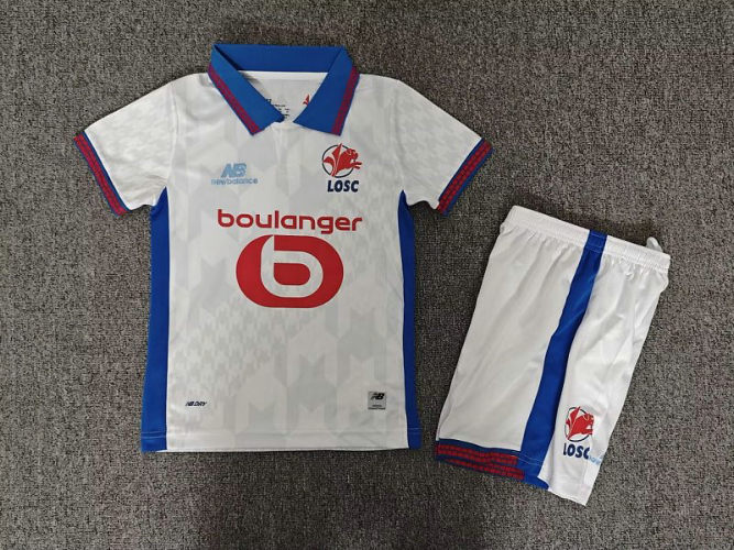 26-27 Lille Away Kids Soccer Jerseys and shorts