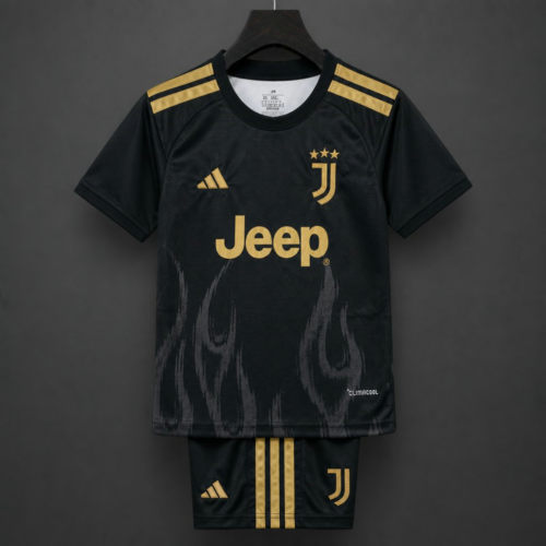 26-27 Kids Juventus Black Third Jersey