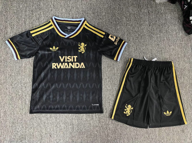 26-27 Aston Villa Away Kids Soccer Jerseys And Shorts